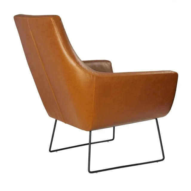 Retro Mod Distressed Camel Faux Leather Arm Chair Retro Mod Distressed Camel Faux Leather Arm Chair