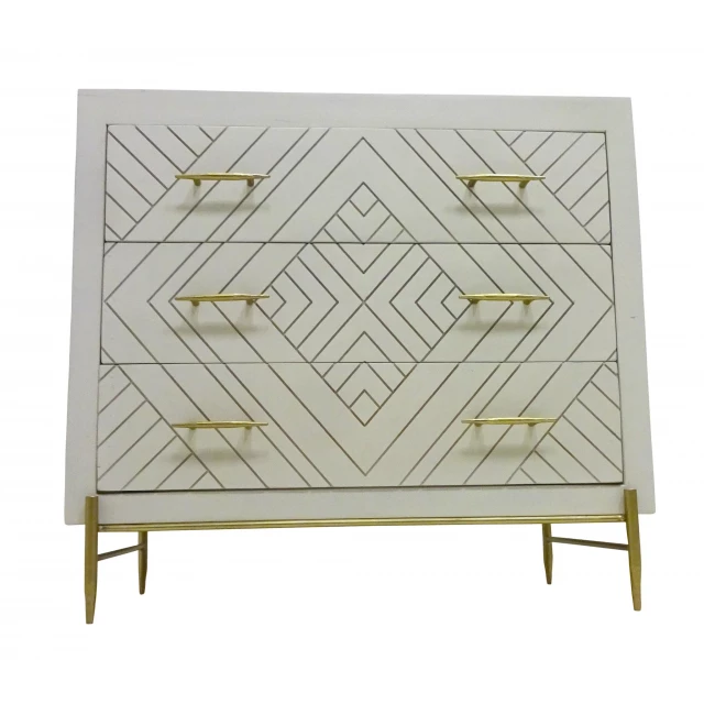 ivory solid wood drawer dresser in a clean and simple design