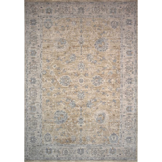 power loom stain resistant area rug in brown and beige rectangle design