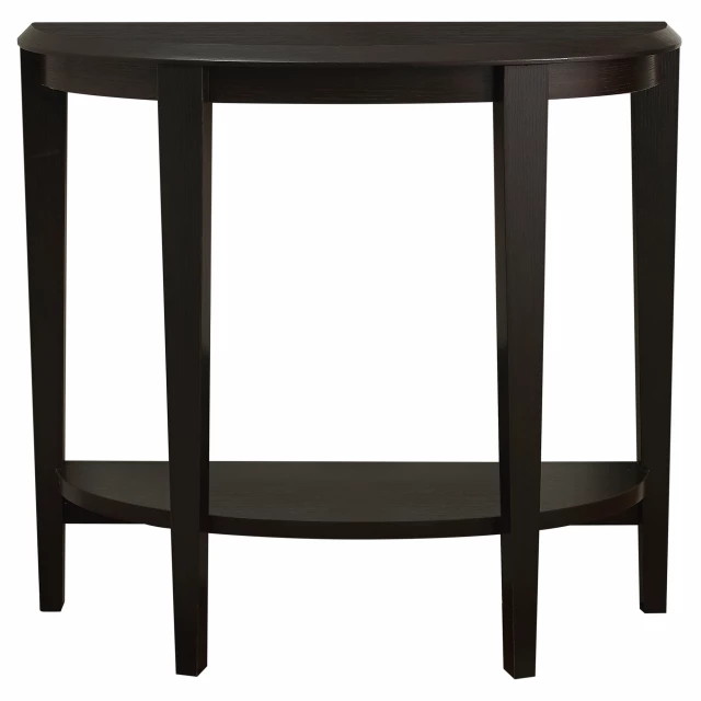 Dark brown end table shelf with rectangle shape and electric blue accent for modern outdoor furniture design