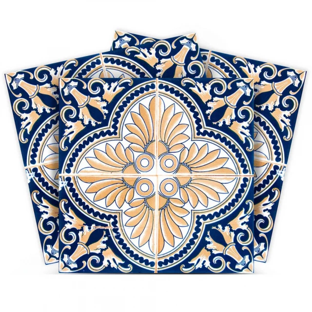 nelly peel stick removable tiles with rectangle art pattern and symmetry