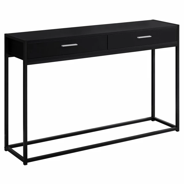 black frame console table modern furniture rectangular design