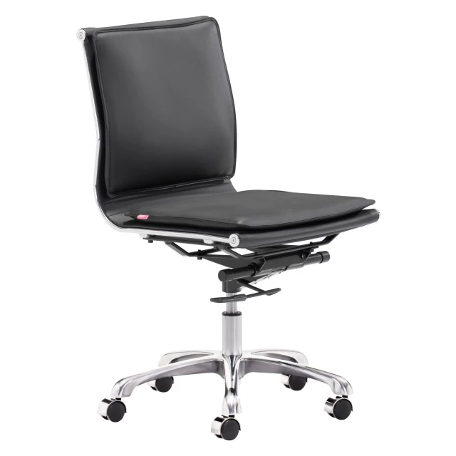 swivel metal rolling executive office chair with armrests and ergonomic design