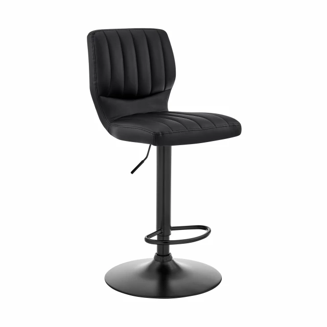 Iron swivel adjustable height bar chair with armrests and comfortable seating