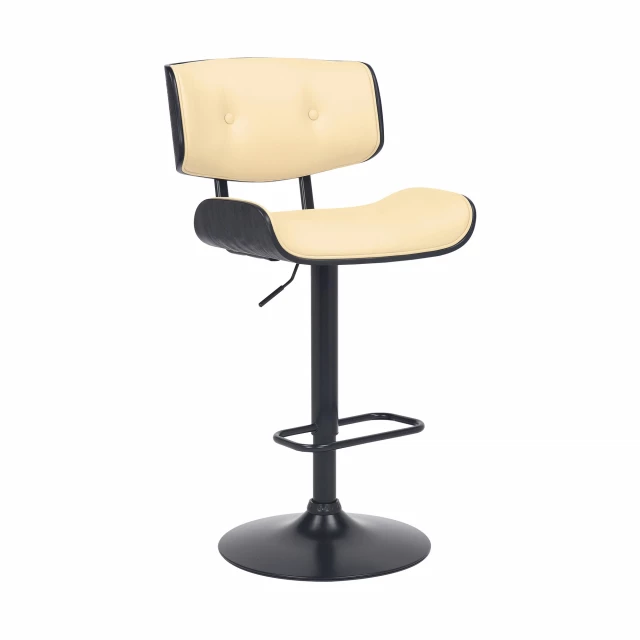 Iron swivel adjustable height bar chair with metal cylinder base and rectangle flooring