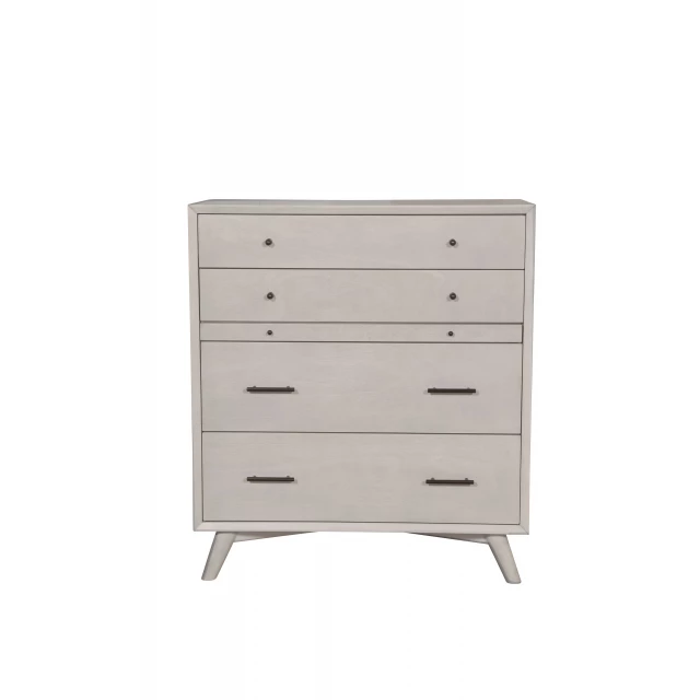 gray solid wood four drawer chest furniture product