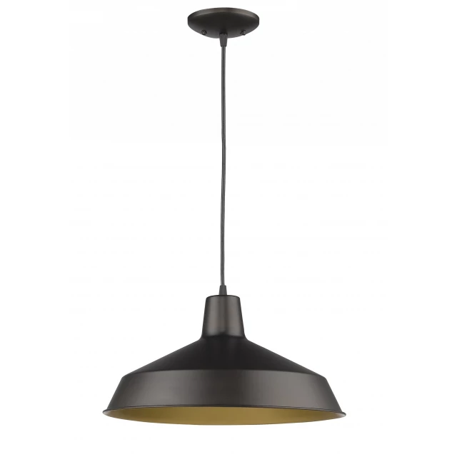 industrial brushed bronze hanging light with symmetrical design and ceiling fixture