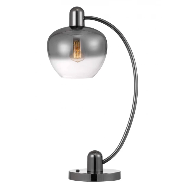 table lamp silver metallic globe shade product