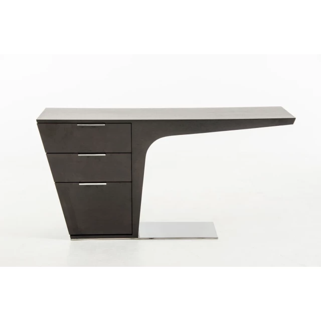 wenge veneer steel office desk with computer desk chair and drawer