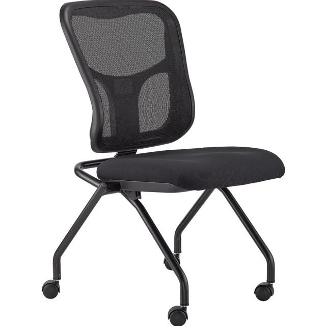 black adjustable mesh rolling office chair with armrests for comfort and support