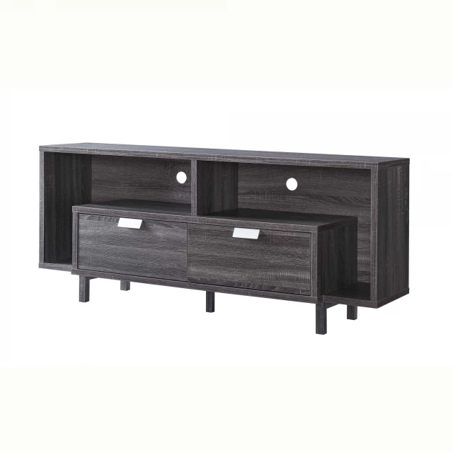 mdf cabinet enclosed storage tv stand with drawers and hardwood finish