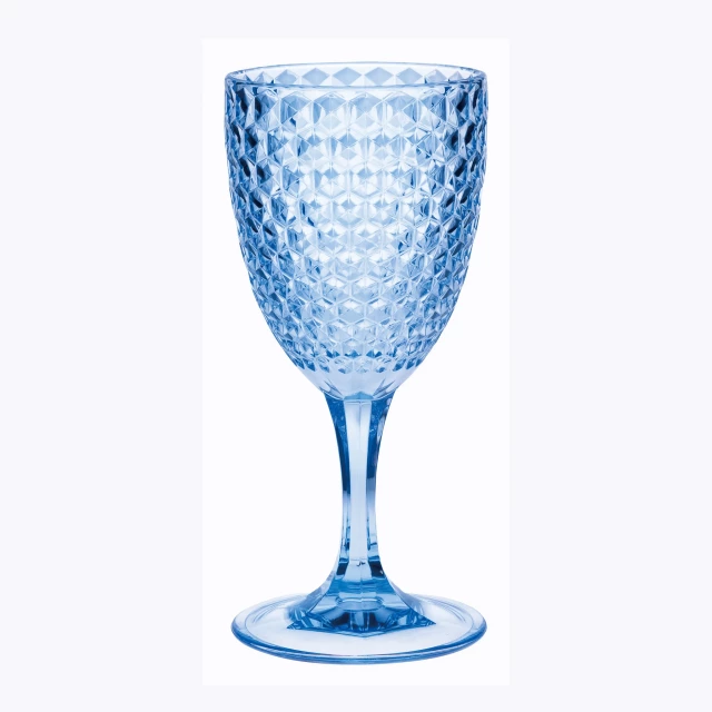Diamond acrylic stemmed purpose wine glass among tableware and drinkware