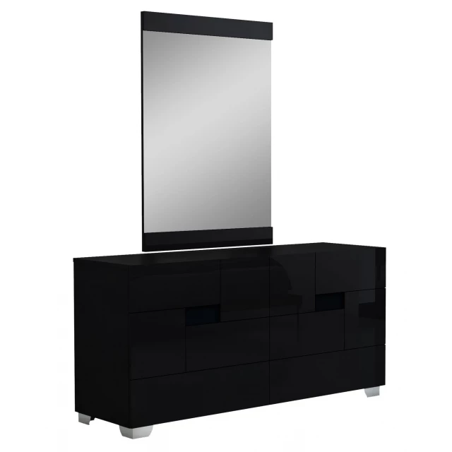 Superb black high gloss dresser for elegant bedroom decor