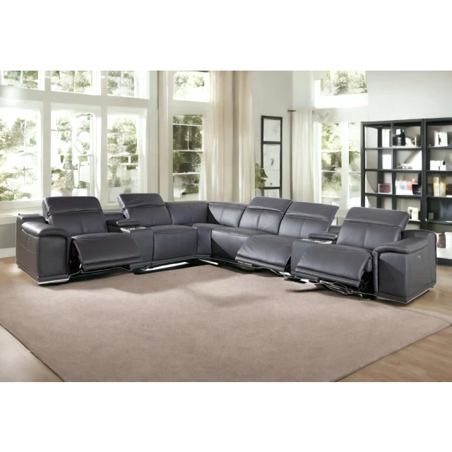 U shaped eight corner sectional console in a cozy living room with wood flooring and interior design elements