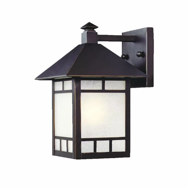 bronze frosted glass lantern wall light with street light lamp facade wood ceiling fixture