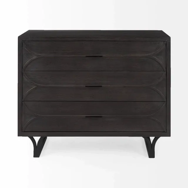 Contemporary Dark Oval Accent Cabinet Contemporary Dark Oval Accent Cabinet