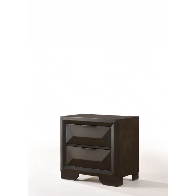 Rectangular solid wood chest of drawers with hardwood shelves