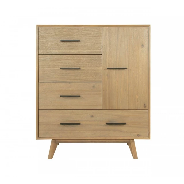 Solid wood four drawer gentleman's chest product image