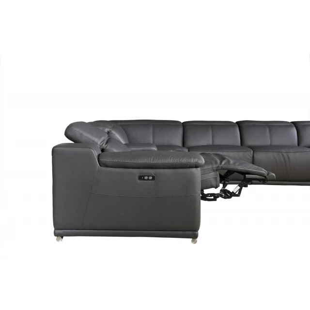 U-shaped eight corner sectional console with armrests and comfortable tints and shades design