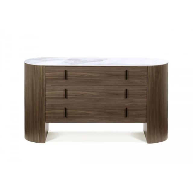Marble solid manufactured wood drawer dresser for elegant bedroom storage