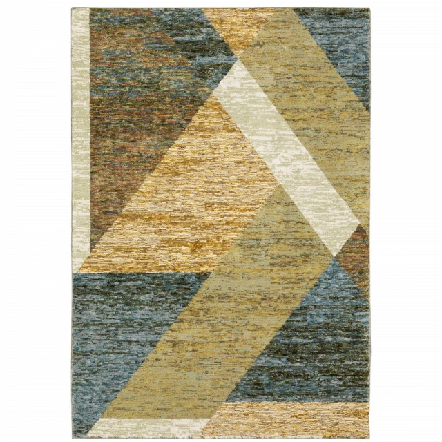 power loom stain resistant area rug beige rectangle art flooring