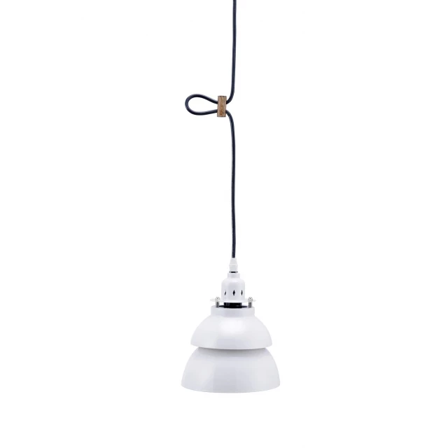 industrial tier white metal hanging light with ceiling fixture and balance