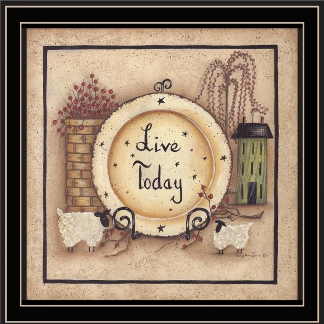 Today black framed print wall art with creative design elements