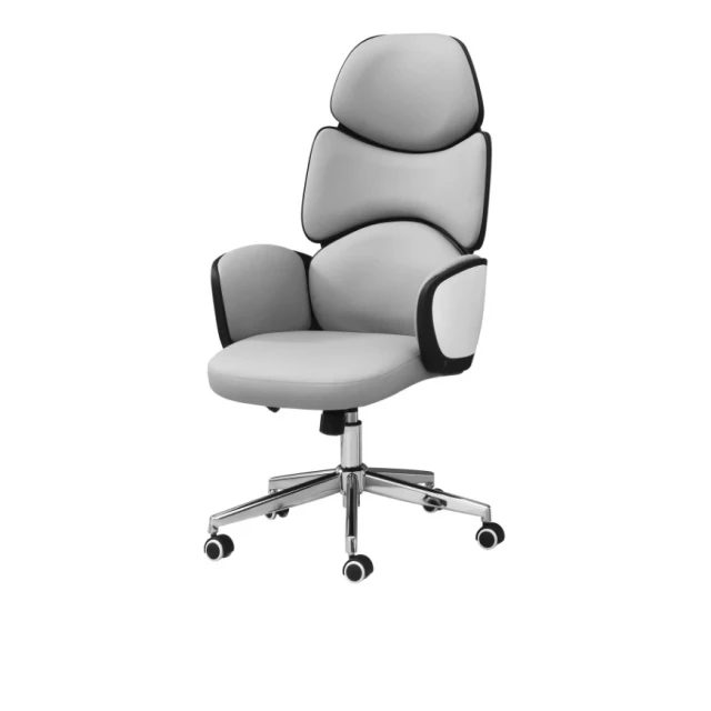 executive chair leather back plastic frame with armrest and comfortable design