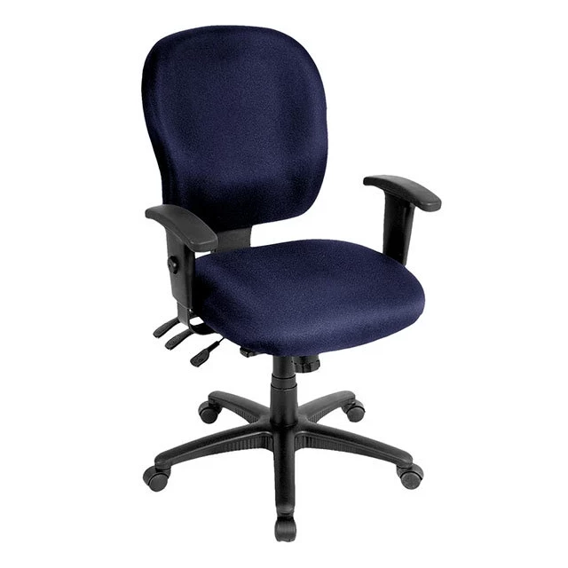 adjustable swivel fabric rolling office chair with armrests for comfort
