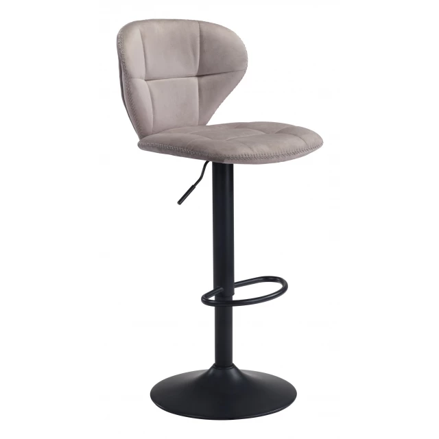 low back counter height bar chair in white and black with comfortable rectangle seat and light outdoor furniture design