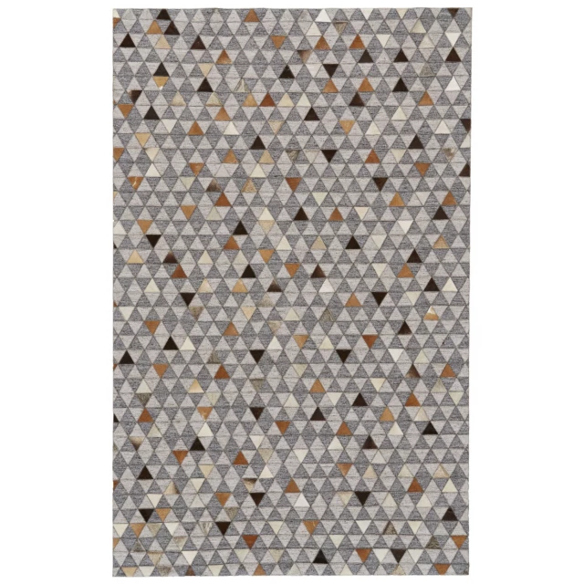 brown geometric hand woven area rug with rectangle pattern and textile art design