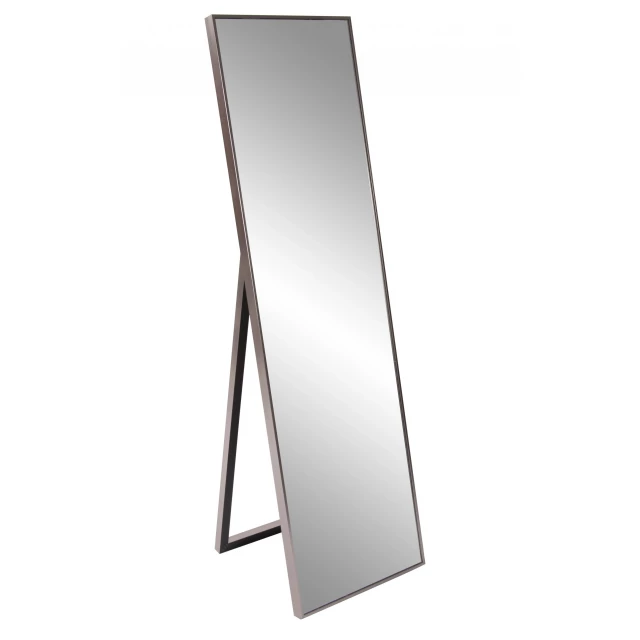 Brass rectangular full length standing mirror for home decor and interior design
