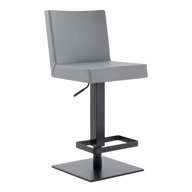 Iron swivel adjustable height bar chair with electronic display features