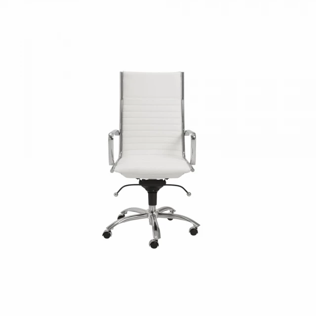 task chair leather back steel frame with metal base and automotive lighting