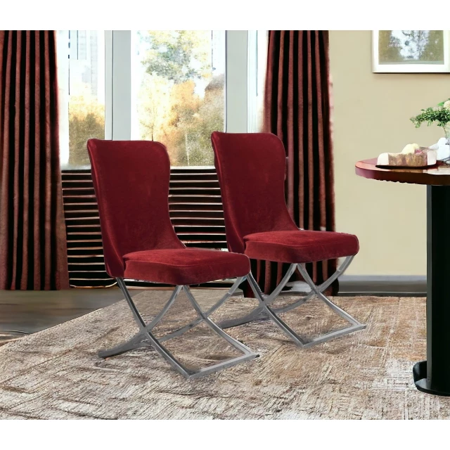 Silver upholstered microfiber dining side chairs with wood flooring and interior design