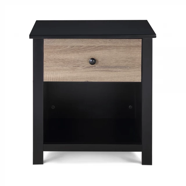 Black tan drawer nightstand with chest of drawers in furniture design