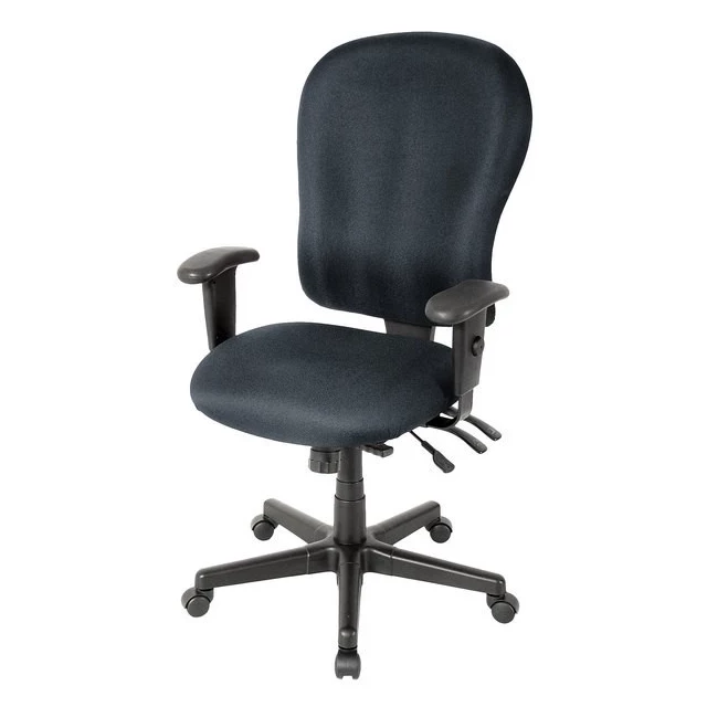 adjustable swivel fabric rolling office chair with armrests for comfort