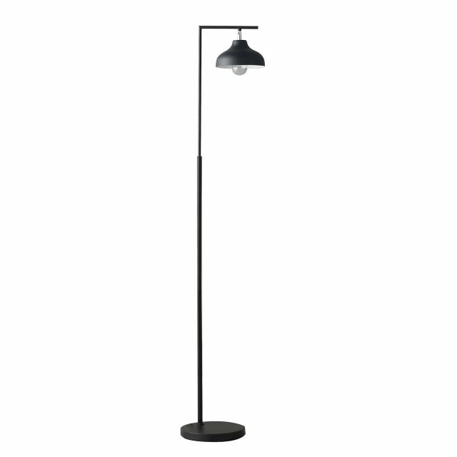 modern farmhouse floor lamp black shade with metal pole and light fixture