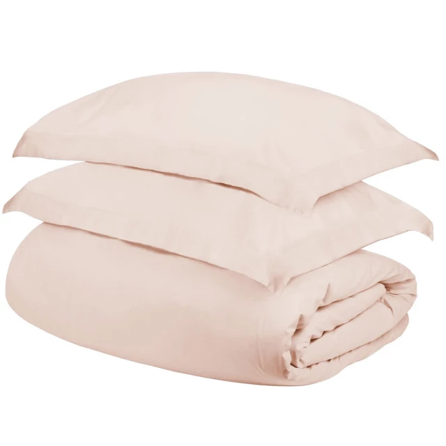 Beige blend thread count washable duvet cover with comfortable texture