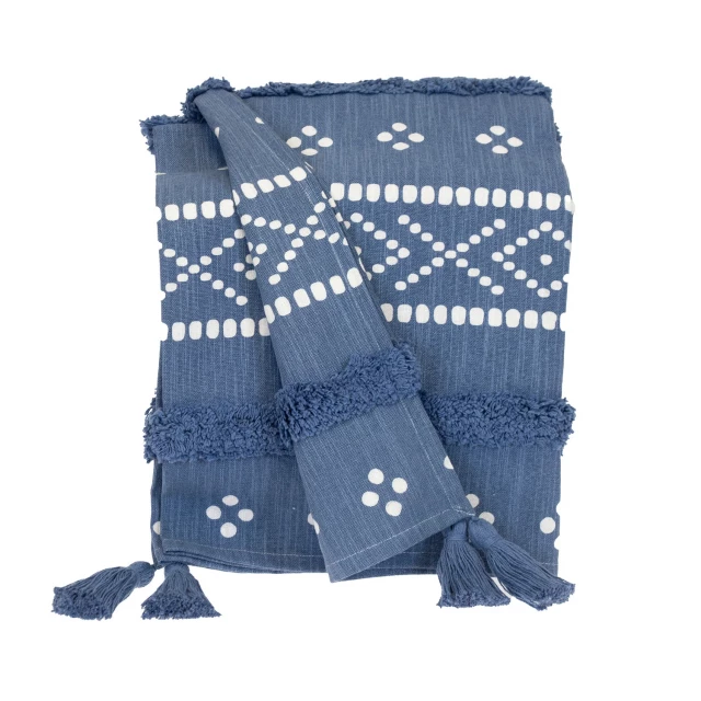 Collection transitional stripes dots blue throw product image featuring outerwear
