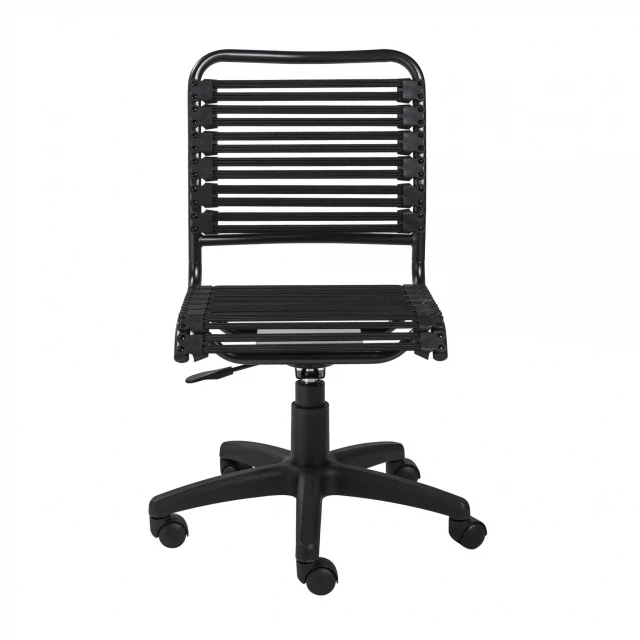 task chair bungee back steel frame with electric blue accents