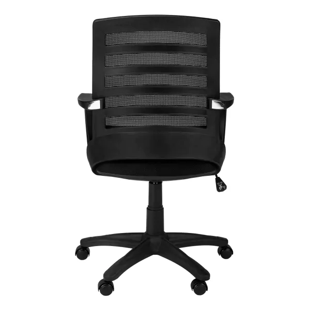 Black Polyester Seat Swivel Adjustable Task Chair Mesh Back Plastic Frame Black Polyester Seat Swivel Adjustable Task Chair Mesh Back Plastic Frame