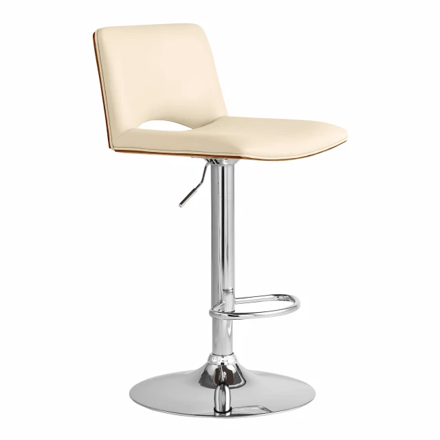 Low back adjustable height bar chair with metal and aluminium frame composite material comfort design
