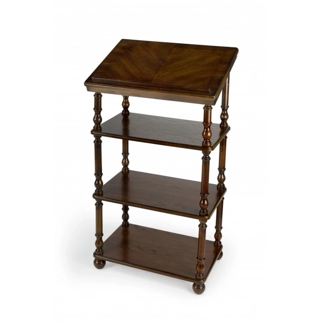 poplar solid manufactured wood secretary desk with shelves and rectangular tabletop