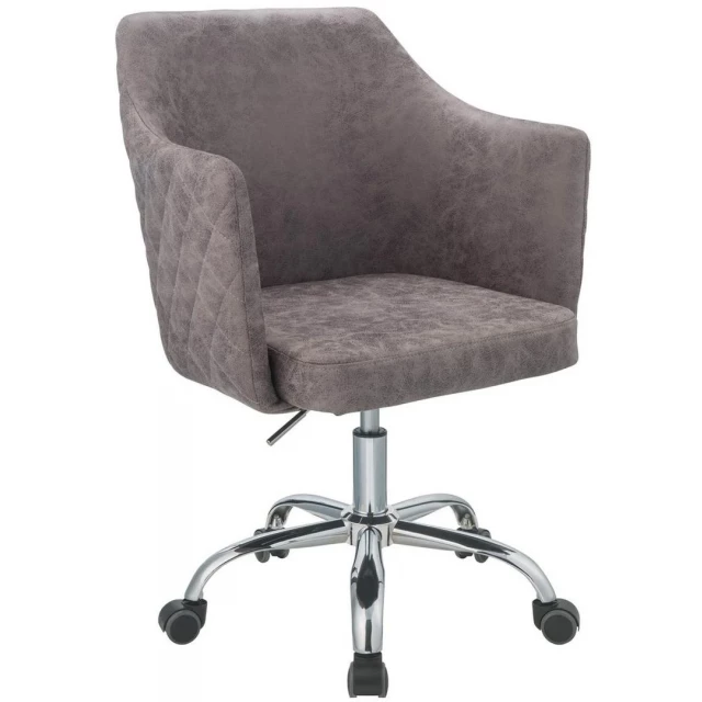dark frey antique pu office chair black and white comfortable product photo