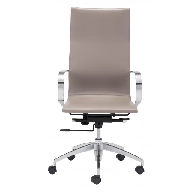 conference chair metal back steel frame light gray office furniture