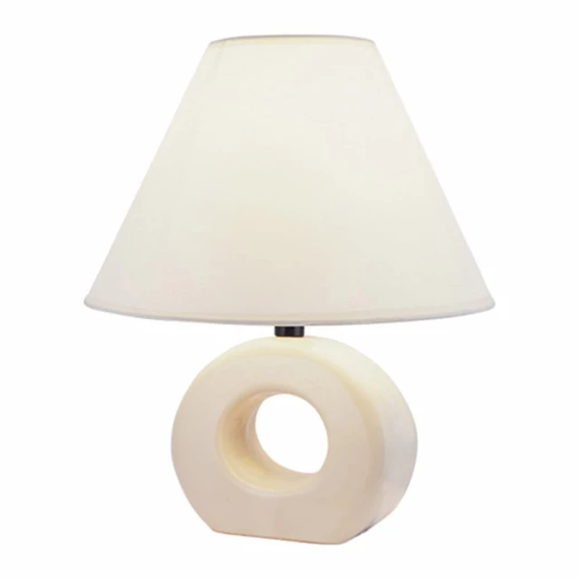 bedside table lamp with white empire shade wooden base and lampshade