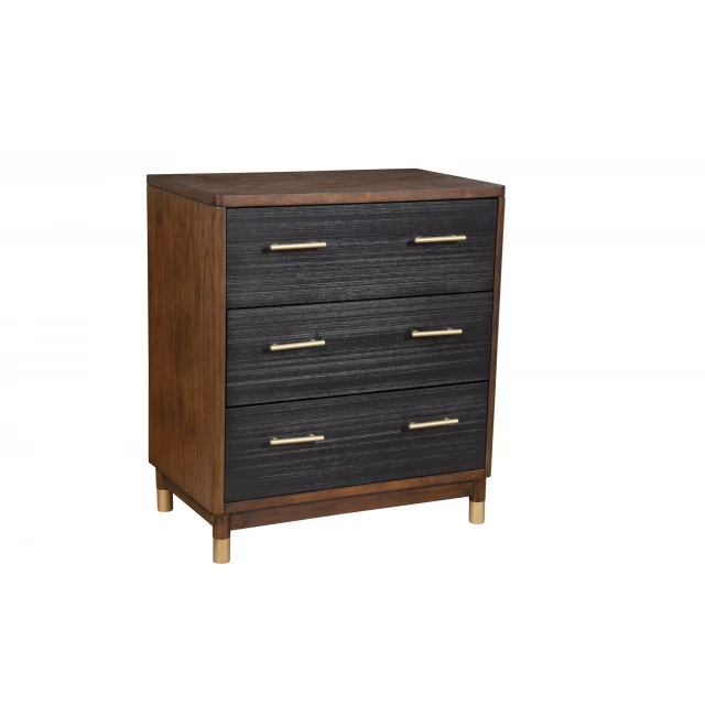 brown black solid wood drawer chest furniture product