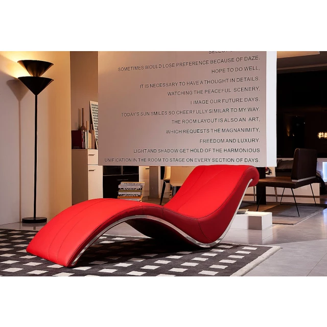 faux leather leisure lounge chair with metal frame in stylish interior design