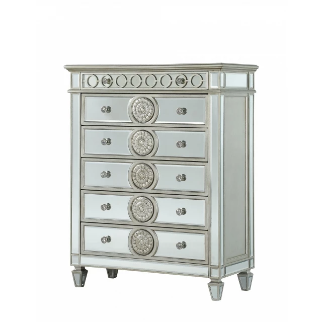 mirrored wood chest elegant furniture for bedroom storage